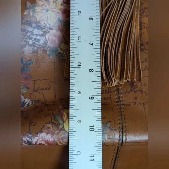 Patricia Nash Tote Drawstring Whitney English Garden Map British Tan - Picture 7 of 15